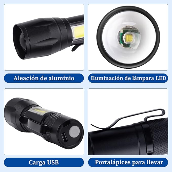 [MINI LINTERNA RECARGABLE]   ¡Nunca te quedes a oscuras!
